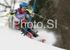 Ana Jelusic of Croatia skiing in first run of Women slalom race of Garmisch-Partenkirchen Audi FIS Ski World Cup 2008-09. Garmisch-Partenkirchen slalom Women Audi FIS Ski World Cup 2008-09 was held in Garmisch-Partenkirchen on Friday, 30th of January 2009.
