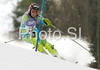 Vanja Brodnik of Slovenia skiing in first run of Women slalom race of Garmisch-Partenkirchen Audi FIS Ski World Cup 2008-09. Garmisch-Partenkirchen slalom Women Audi FIS Ski World Cup 2008-09 was held in Garmisch-Partenkirchen on Friday, 30th of January 2009.
