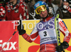 Ninth placed Tanja Poutiainen of Finland reacts in finish of second run of Women slalom race of Garmisch-Partenkirchen Audi FIS Ski World Cup 2008-09. Garmisch-Partenkirchen slalom Women Audi FIS Ski World Cup 2008-09 was held in Garmisch-Partenkirchen on Friday, 30th of January 2009.
