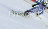 Eight placed Sandrine Aubert of France reacts in finish of second run of Women slalom race of Garmisch-Partenkirchen Audi FIS Ski World Cup 2008-09. Garmisch-Partenkirchen slalom Women Audi FIS Ski World Cup 2008-09 was held in Garmisch-Partenkirchen on Friday, 30th of January 2009.
