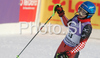 Fourth placed Ana Jelusic of Croatia reacts in finish of second run of Women slalom race of Garmisch-Partenkirchen Audi FIS Ski World Cup 2008-09. Garmisch-Partenkirchen slalom Women Audi FIS Ski World Cup 2008-09 was held in Garmisch-Partenkirchen on Friday, 30th of January 2009.
