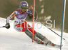 Fifth placed Sarka Zahrobska of Czech skiing in second run of Women slalom race of Garmisch-Partenkirchen Audi FIS Ski World Cup 2008-09. Garmisch-Partenkirchen slalom Women Audi FIS Ski World Cup 2008-09 was held in Garmisch-Partenkirchen on Friday, 30th of January 2009.
