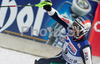 Winner Manfred Moelgg of Italy reacts in finish of second run of Men slalom race of Garmisch-Partenkirchen Audi FIS Ski World Cup 2008-09. Garmisch-Partenkirchen slalom Men Audi FIS Ski World Cup 2008-09 was held in Garmisch-Partenkirchen on Sunday, 1st of February 2009.
