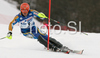 Andre Myhrer of Sweden skiing in first run of Men slalom race of Garmisch-Partenkirchen Audi FIS Ski World Cup 2008-09. Garmisch-Partenkirchen slalom Men Audi FIS Ski World Cup 2008-09 was held in Garmisch-Partenkirchen on Sunday, 1st of February 2009.
