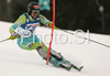 Mitja Valencic of Slovenia skiing in first run of Men slalom race of Garmisch-Partenkirchen Audi FIS Ski World Cup 2008-09. Garmisch-Partenkirchen slalom Men Audi FIS Ski World Cup 2008-09 was held in Garmisch-Partenkirchen on Sunday, 1st of February 2009.
