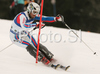 Thomas Mermillod Blondin of France skiing in first run of Men slalom race of Garmisch-Partenkirchen Audi FIS Ski World Cup 2008-09. Garmisch-Partenkirchen slalom Men Audi FIS Ski World Cup 2008-09 was held in Garmisch-Partenkirchen on Sunday, 1st of February 2009.
