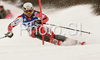 Jukka Leino of Finland skiing in first run of Men slalom race of Garmisch-Partenkirchen Audi FIS Ski World Cup 2008-09. Garmisch-Partenkirchen slalom Men Audi FIS Ski World Cup 2008-09 was held in Garmisch-Partenkirchen on Sunday, 1st of February 2009.
