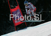 Kathrin Zettel of Austria skiing in downhill part of Women Super combined race of Tarvisio Audi FIS Ski World Cup 2008-09. Super combined race of Women Audi FIS Ski World Cup 2008-09 was held in Tarvisio, Italy on Friday, 20th of February 2009.
