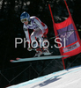 Kathrin Zettel of Austria skiing in downhill part of Women Super combined race of Tarvisio Audi FIS Ski World Cup 2008-09. Super combined race of Women Audi FIS Ski World Cup 2008-09 was held in Tarvisio, Italy on Friday, 20th of February 2009.
