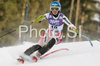 Third placed Kathrin Zettel of Austria skiing in slalom part of Women Super combined race of Tarvisio Audi FIS Ski World Cup 2008-09. Super combined race of Women Audi FIS Ski World Cup 2008-09 was held in Tarvisio, Italy on Friday, 20th of February 2009.
