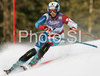 Seventh placed Andrea Dettling of Switzerland skiing in slalom part of Women Super combined race of Tarvisio Audi FIS Ski World Cup 2008-09. Super combined race of Women Audi FIS Ski World Cup 2008-09 was held in Tarvisio, Italy on Friday, 20th of February 2009.

