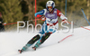 Seventh placed Andrea Dettling of Switzerland skiing in slalom part of Women Super combined race of Tarvisio Audi FIS Ski World Cup 2008-09. Super combined race of Women Audi FIS Ski World Cup 2008-09 was held in Tarvisio, Italy on Friday, 20th of February 2009.
