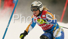 Fifth placed Anja Paerson of Sweden skiing in slalom part of Women Super combined race of Tarvisio Audi FIS Ski World Cup 2008-09. Super combined race of Women Audi FIS Ski World Cup 2008-09 was held in Tarvisio, Italy on Friday, 20th of February 2009.
