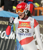 Fourth placed Nadja Kamer of Switzerland reacts in finish of Women Downhill race of Tarvisio Audi FIS Ski World Cup 2008-09. Downhill race of Women Audi FIS Ski World Cup 2008-09 was held in Tarvisio, Italy on Saturdayday, 21st of February 2009.
