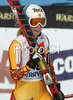 Eight placed Kelly Vanderbeek of Canada reacts in finish of Women Downhill race of Tarvisio Audi FIS Ski World Cup 2008-09. Downhill race of Women Audi FIS Ski World Cup 2008-09 was held in Tarvisio, Italy on Saturdayday, 21st of February 2009.

