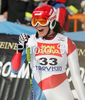 Fourth placed Nadja Kamer of Switzerland reacts in finish of Women Downhill race of Tarvisio Audi FIS Ski World Cup 2008-09. Downhill race of Women Audi FIS Ski World Cup 2008-09 was held in Tarvisio, Italy on Saturdayday, 21st of February 2009.
