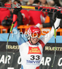 Fourth placed Nadja Kamer of Switzerland reacts in finish of Women Downhill race of Tarvisio Audi FIS Ski World Cup 2008-09. Downhill race of Women Audi FIS Ski World Cup 2008-09 was held in Tarvisio, Italy on Saturdayday, 21st of February 2009.
