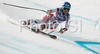 Fourth placed Kathrin Zettel of Austria skiing in Women Super-G race of Tarvisio Audi FIS Ski World Cup 2008-09. Downhill race of Women Audi FIS Ski World Cup 2008-09 was held in Tarvisio, Italy on Sunday, 22nd of February 2009.
