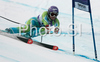 Third placed Tina Maze of Slovenia skiing in Women Super-G race of Tarvisio Audi FIS Ski World Cup 2008-09. Downhill race of Women Audi FIS Ski World Cup 2008-09 was held in Tarvisio, Italy on Sunday, 22nd of February 2009.

