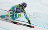 Third placed Tina Maze of Slovenia skiing in Women Super-G race of Tarvisio Audi FIS Ski World Cup 2008-09. Downhill race of Women Audi FIS Ski World Cup 2008-09 was held in Tarvisio, Italy on Sunday, 22nd of February 2009.

