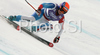 Ninth placed Andrea Dettling of Switzerland skiing in Women Super-G race of Tarvisio Audi FIS Ski World Cup 2008-09. Downhill race of Women Audi FIS Ski World Cup 2008-09 was held in Tarvisio, Italy on Sunday, 22nd of February 2009.
