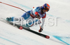 Ninth placed Andrea Dettling of Switzerland skiing in Women Super-G race of Tarvisio Audi FIS Ski World Cup 2008-09. Downhill race of Women Audi FIS Ski World Cup 2008-09 was held in Tarvisio, Italy on Sunday, 22nd of February 2009.

