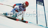 Second placed Fabienne Suter of Switzerland skiing in Women Super-G race of Tarvisio Audi FIS Ski World Cup 2008-09. Downhill race of Women Audi FIS Ski World Cup 2008-09 was held in Tarvisio, Italy on Sunday, 22nd of February 2009.
