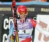Sixth placed Nadja Kamer of Switzerland reacts in finish of Women Super-G race of Tarvisio Audi FIS Ski World Cup 2008-09. Downhill race of Women Audi FIS Ski World Cup 2008-09 was held in Tarvisio, Italy on Sunday, 22nd of February 2009.
