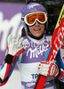 Ingrid Jacquemod of France reacts in finish of Women Super-G race of Tarvisio Audi FIS Ski World Cup 2008-09. Downhill race of Women Audi FIS Ski World Cup 2008-09 was held in Tarvisio, Italy on Sunday, 22nd of February 2009.
