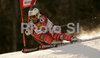 Marcus Sandell of Finland skiing in first run of Men giant slalom race of Kranjska Gora Audi FIS Ski World Cup 2008-09. Giant slalom race of Men Audi FIS Ski World Cup 2008-09 was held in Kranjska Gora, Slovenia, on Saturday, 28th of February 2009.
