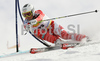 Marcus Sandell of Finland skiing in second run of Men giant slalom race of Kranjska Gora Audi FIS Ski World Cup 2008-09. Giant slalom race of Men Audi FIS Ski World Cup 2008-09 was held in Kranjska Gora, Slovenia, on Saturday, 28th of February 2009.
