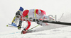 Marcel Hirscher of Austria skiing in second run of Men giant slalom race of Kranjska Gora Audi FIS Ski World Cup 2008-09. Giant slalom race of Men Audi FIS Ski World Cup 2008-09 was held in Kranjska Gora, Slovenia, on Saturday, 28th of February 2009.
