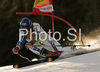 Jean-Baptiste Grange of France skiing in first run of Men giant slalom race of Kranjska Gora Audi FIS Ski World Cup 2008-09. Giant slalom race of Men Audi FIS Ski World Cup 2008-09 was held in Kranjska Gora, Slovenia, on Saturday, 28th of February 2009.

