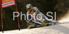 Joel Chenal of France skiing in first run of Men giant slalom race of Kranjska Gora Audi FIS Ski World Cup 2008-09. Giant slalom race of Men Audi FIS Ski World Cup 2008-09 was held in Kranjska Gora, Slovenia, on Saturday, 28th of February 2009.
