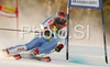 Peter Fill of Italy skiing in first run of Men giant slalom race of Kranjska Gora Audi FIS Ski World Cup 2008-09. Giant slalom race of Men Audi FIS Ski World Cup 2008-09 was held in Kranjska Gora, Slovenia, on Saturday, 28th of February 2009.
