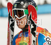 Andre Myhrer of Sweden reacts in finish of second run of Men giant slalom race of Kranjska Gora Audi FIS Ski World Cup 2008-09. Giant slalom race of Men Audi FIS Ski World Cup 2008-09 was held in Kranjska Gora, Slovenia, on Saturday, 28th of February 2009.
