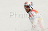 Didier Defago of Switzerland reacts in finish of second run of Men giant slalom race of Kranjska Gora Audi FIS Ski World Cup 2008-09. Giant slalom race of Men Audi FIS Ski World Cup 2008-09 was held in Kranjska Gora, Slovenia, on Saturday, 28th of February 2009.
