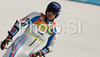 Jean-Baptiste Grange of France reacts in finish of second run of Men giant slalom race of Kranjska Gora Audi FIS Ski World Cup 2008-09. Giant slalom race of Men Audi FIS Ski World Cup 2008-09 was held in Kranjska Gora, Slovenia, on Saturday, 28th of February 2009.
