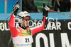 Seventh placed Philipp Schoerghofer of Austria reacts in finish of second run of Men giant slalom race of Kranjska Gora Audi FIS Ski World Cup 2008-09. Giant slalom race of Men Audi FIS Ski World Cup 2008-09 was held in Kranjska Gora, Slovenia, on Saturday, 28th of February 2009.
