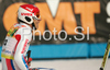 Cyprien Richard of France reacts in finish of second run of Men giant slalom race of Kranjska Gora Audi FIS Ski World Cup 2008-09. Giant slalom race of Men Audi FIS Ski World Cup 2008-09 was held in Kranjska Gora, Slovenia, on Saturday, 28th of February 2009.
