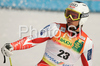 Marcus Sandell of Finland reacts in finish of second run of Men giant slalom race of Kranjska Gora Audi FIS Ski World Cup 2008-09. Giant slalom race of Men Audi FIS Ski World Cup 2008-09 was held in Kranjska Gora, Slovenia, on Saturday, 28th of February 2009.
