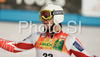 Marcus Sandell of Finland reacts in finish of second run of Men giant slalom race of Kranjska Gora Audi FIS Ski World Cup 2008-09. Giant slalom race of Men Audi FIS Ski World Cup 2008-09 was held in Kranjska Gora, Slovenia, on Saturday, 28th of February 2009.
