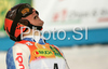 Third placed Massimiliano Blardone of Italy reacts in finish of second run of Men giant slalom race of Kranjska Gora Audi FIS Ski World Cup 2008-09. Giant slalom race of Men Audi FIS Ski World Cup 2008-09 was held in Kranjska Gora, Slovenia, on Saturday, 28th of February 2009.
