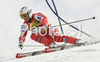 Marcus Sandell of Finland skiing in second run of Men giant slalom race of Kranjska Gora Audi FIS Ski World Cup 2008-09. Giant slalom race of Men Audi FIS Ski World Cup 2008-09 was held in Kranjska Gora, Slovenia, on Saturday, 28th of February 2009.
