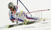Tenth placed Thomas Fanara of France skiing in second run of Men giant slalom race of Kranjska Gora Audi FIS Ski World Cup 2008-09. Giant slalom race of Men Audi FIS Ski World Cup 2008-09 was held in Kranjska Gora, Slovenia, on Saturday, 28th of February 2009.
