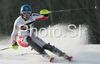 Third placed after first run Benjamin Raich of Austria skiing in first run of Men slalom race of Kranjska Gora Audi FIS Ski World Cup 2008-09. Slalom race of Men Audi FIS Ski World Cup 2008-09 was held in Kranjska Gora, Slovenia, on Sunday, 1st of February 2009.
