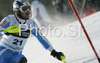 Leader after first run Giuliano Razzoli of Italy skiing in first run of Men slalom race of Kranjska Gora Audi FIS Ski World Cup 2008-09. Slalom race of Men Audi FIS Ski World Cup 2008-09 was held in Kranjska Gora, Slovenia, on Sunday, 1st of February 2009.
