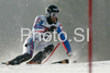 Stephane Tissot of France skiing in first run of Men slalom race of Kranjska Gora Audi FIS Ski World Cup 2008-09. Slalom race of Men Audi FIS Ski World Cup 2008-09 was held in Kranjska Gora, Slovenia, on Sunday, 1st of February 2009.

