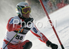 Jukka Leino of Finland skiing in first run of Men slalom race of Kranjska Gora Audi FIS Ski World Cup 2008-09. Slalom race of Men Audi FIS Ski World Cup 2008-09 was held in Kranjska Gora, Slovenia, on Sunday, 1st of February 2009.
