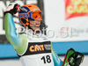 Tenth placed Bernard Vajdic of Slovenia reacts in finish of second run of Men slalom race of Kranjska Gora Audi FIS Ski World Cup 2008-09. Slalom race of Men Audi FIS Ski World Cup 2008-09 was held in Kranjska Gora, Slovenia, on Sunday, 1st of March 2009.

